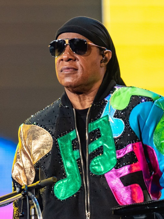 Stevie Wonder performing at British Summer Time