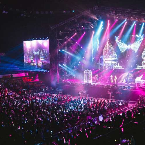 Live concert sound engineering